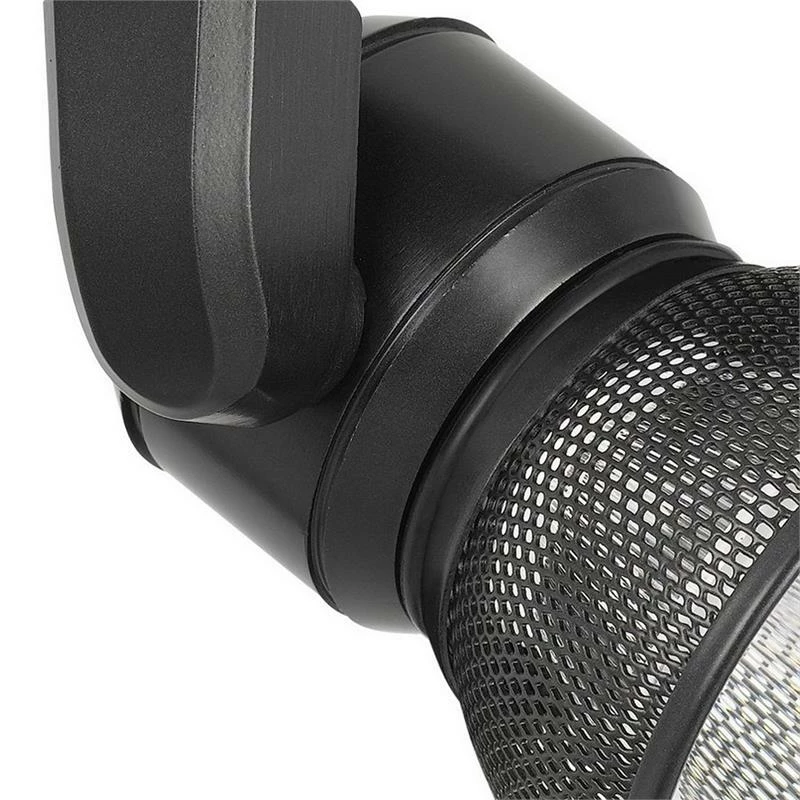 Outlet π Benzara 10W Integrated LED Metal Track Fixture With Mesh Head In Dark Black π€© - Image 4