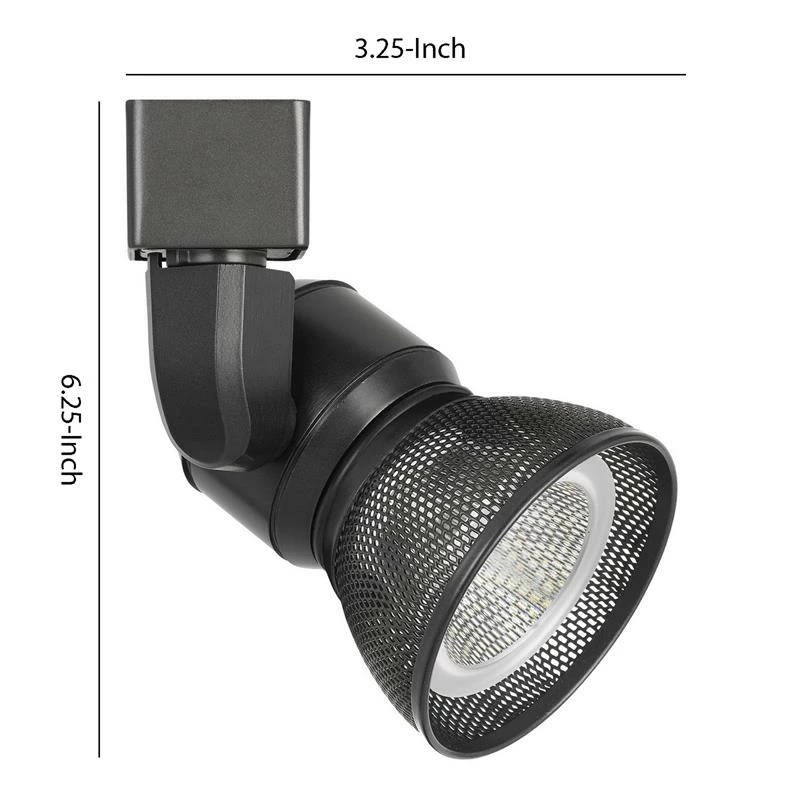 Outlet π Benzara 10W Integrated LED Metal Track Fixture With Mesh Head In Dark Black π€© - Image 6