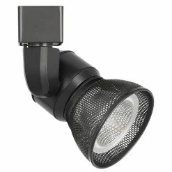 Outlet π Benzara 10W Integrated LED Metal Track Fixture With Mesh Head In Dark Black π€©