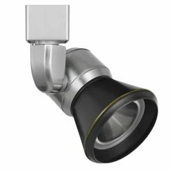 Outlet π Benzara 10W Integrated LED Metal Track Fixture With Cone Head In Silver And Black π