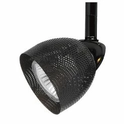 Best Pirce 👏 Benzara Round Metal Mesh Shade Track Light Head And Frame In Black 😍