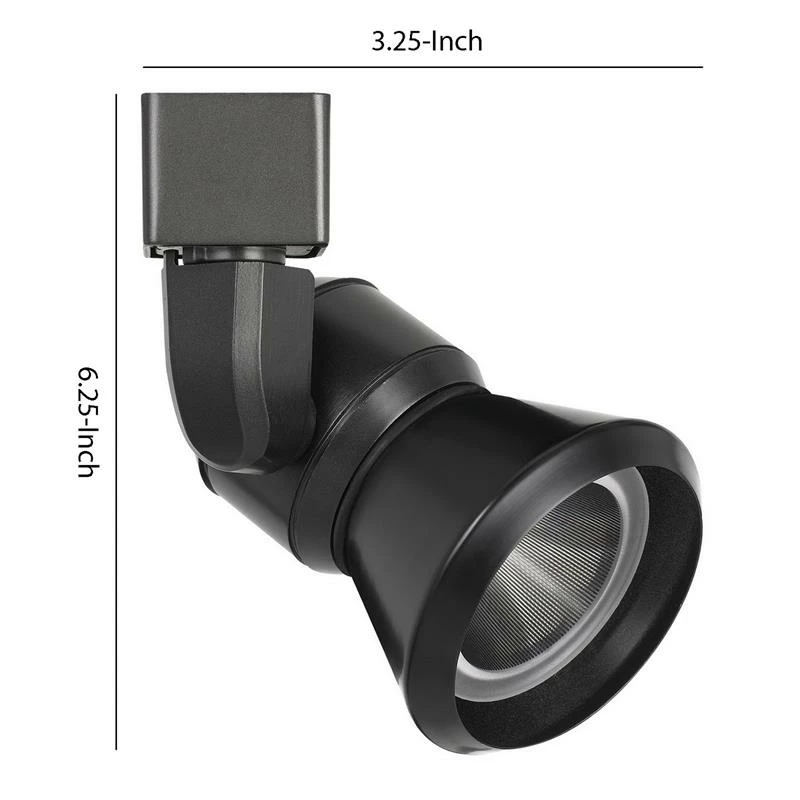 Best Sale 𧨠Benzara 10W Integrated Dimmable LED Metal Track Fixture With Cone Head In Black π― - Image 6
