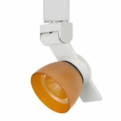 Deals 😀 Benzara 12W Integrated Metal LED Track Fixture With Polycarbonate Head In Orange 🥰