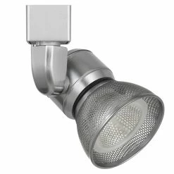 New β¨ Benzara 10W Integrated LED Metal Track Fixture With Mesh Head In Silver β