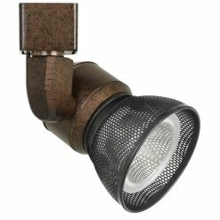 Outlet 🥰 Benzara 10W Integrated LED Metal Track Fixture With Mesh Head InBronze And Dark Black 🛒