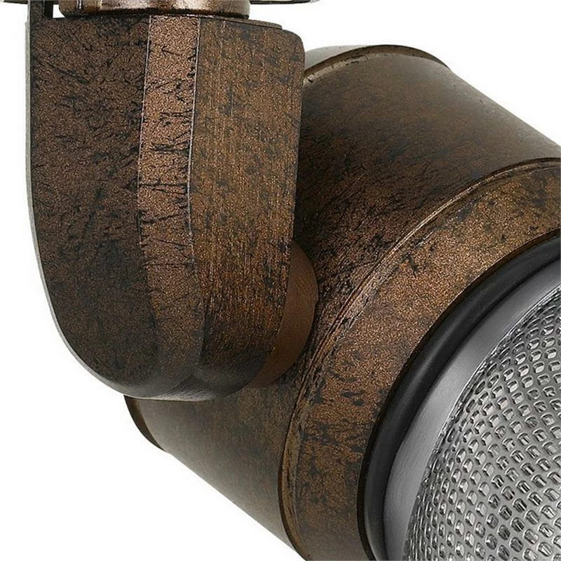 Budget π Benzara 10W Integrated LED Metal Track Fixture With Mesh Head In Bronze And Silver π - Image 4