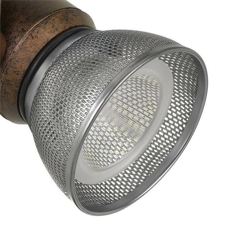 Budget π Benzara 10W Integrated LED Metal Track Fixture With Mesh Head In Bronze And Silver π - Image 5