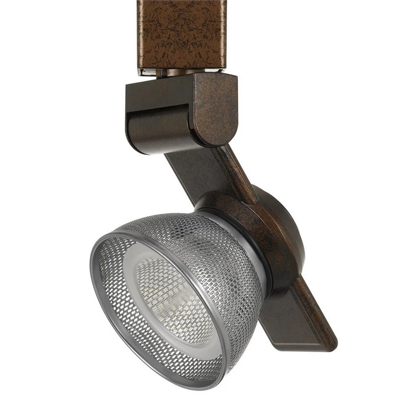 Coupon π€© Benzara 12W Integrated LED Metal Track Fixture With Mesh Head In Bronze And Silver π₯