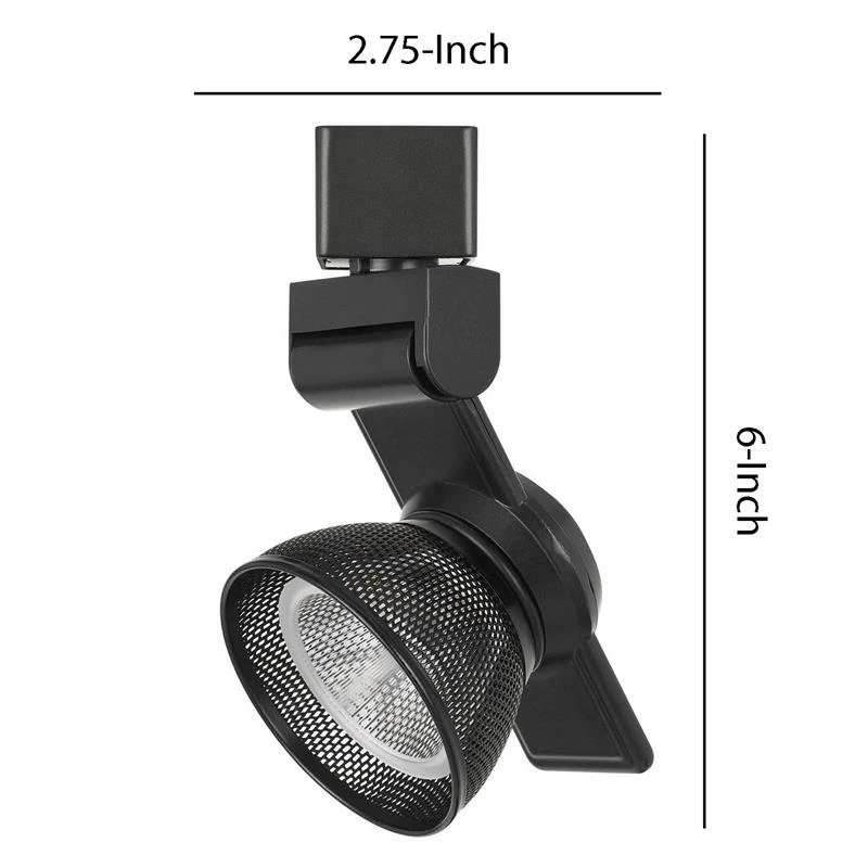 Hot Sale π Benzara 12W Integrated LED Metal Track Fixture With Mesh Head In Black π - Image 6