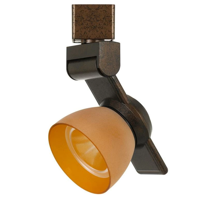 Discount π Benzara 12W Integrated LED Track Fixture With Polycarbonate Head In Bronze And Orange π - Image 2