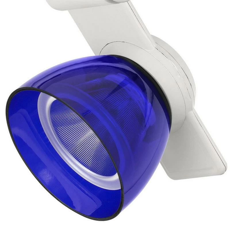Discount β€οΈ Benzara 12W Integrated LED Track Fixture With Polycarbonate Head In White And Blue π - Image 5