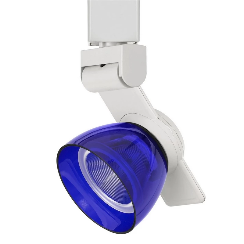 Discount β€οΈ Benzara 12W Integrated LED Track Fixture With Polycarbonate Head In White And Blue π