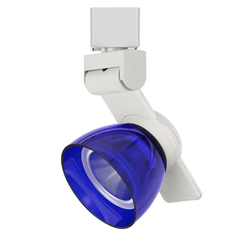 Discount β€οΈ Benzara 12W Integrated LED Track Fixture With Polycarbonate Head In White And Blue π - Image 2