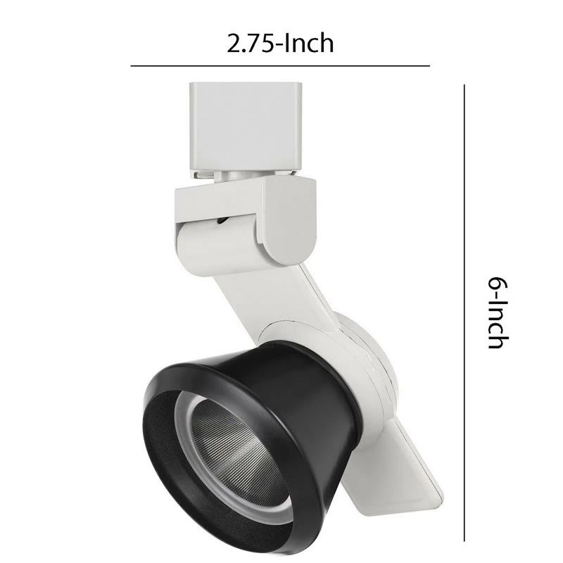 Deals π Benzara 12W Integrated LED Metal Track Fixture With Cone Head In White And Black π - Image 6