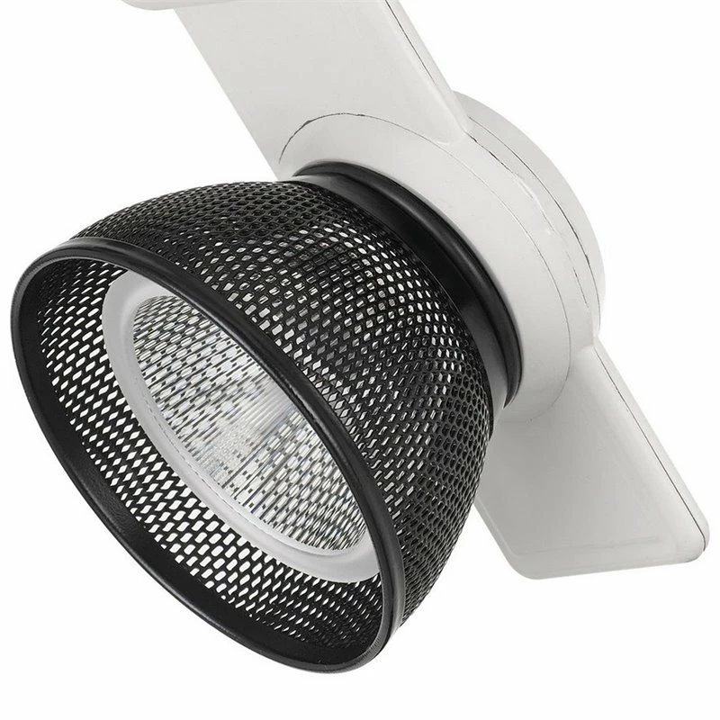 Cheap π Benzara 12W Integrated LED Metal Track Fixture With Mesh Head In White And Black π₯° - Image 4