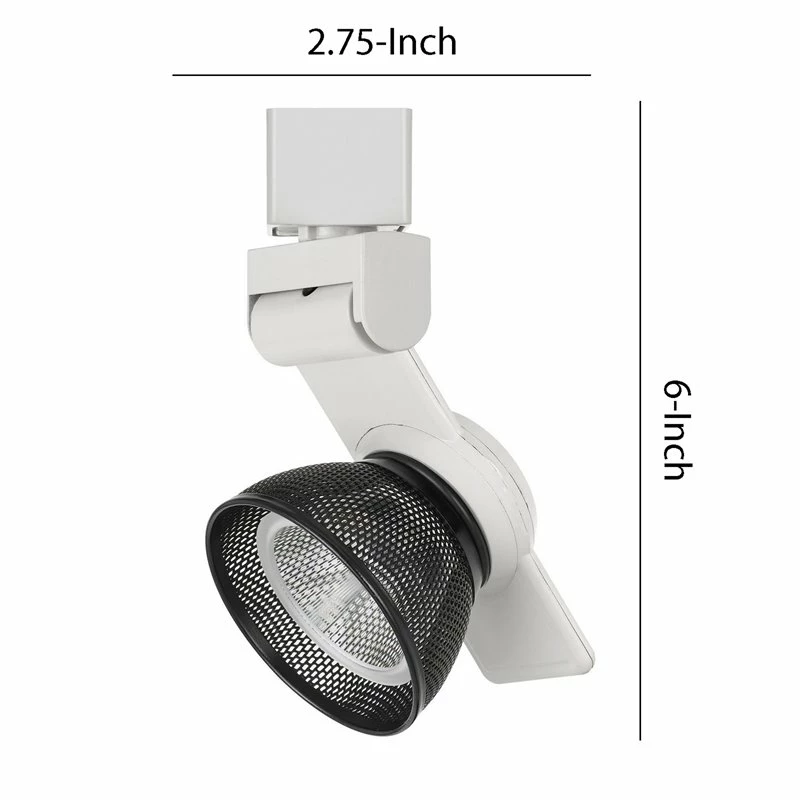 Cheap π Benzara 12W Integrated LED Metal Track Fixture With Mesh Head In White And Black π₯° - Image 5