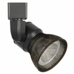 Buy β€οΈ Benzara 10W Integrated LED Metal Track Fixture With Mesh Head In Black And Bronze β