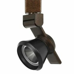 Buy β Benzara 12W Integrated LED Metal Track Fixture With Cone Head In Bronze And Black π