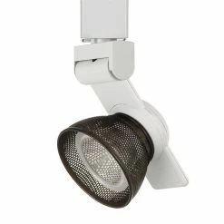Best reviews of ✔️ Benzara 12W Integrated LED Metal Track Fixture With Mesh Head In Brown And White 🔔