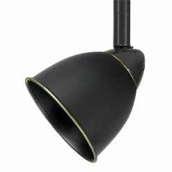 Wholesale 😍 Benzara Round Metal Shade Track Light Head And Frame In Dark Bronze 😍