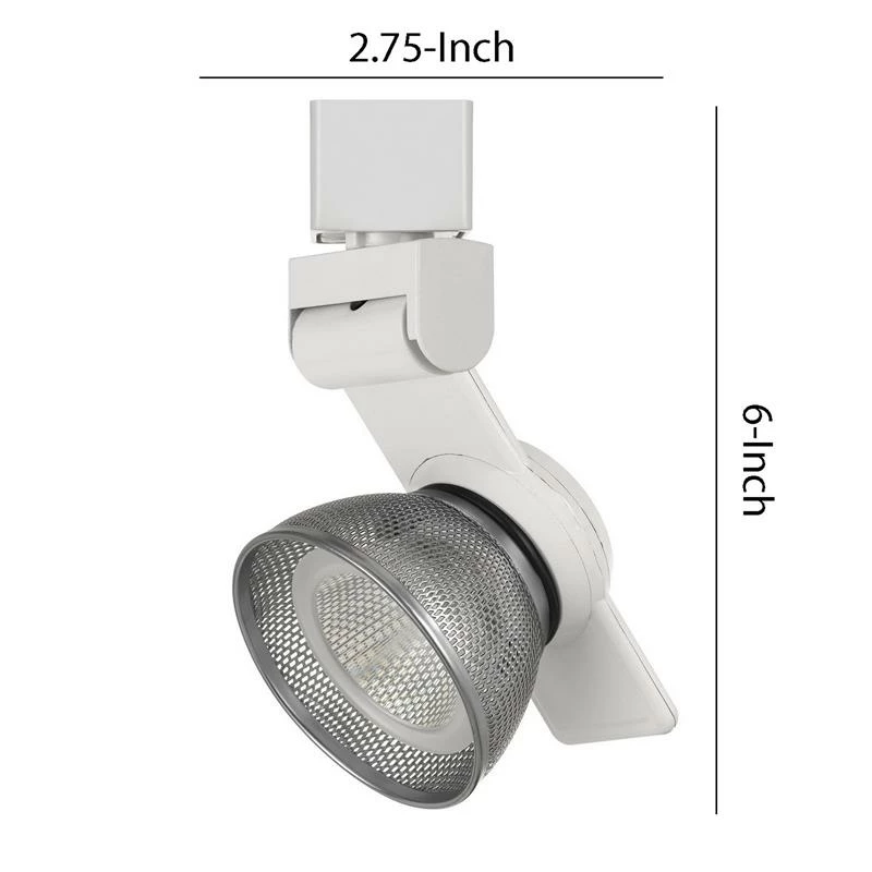 Cheapest π Benzara 12W Integrated LED Metal Track Fixture With Mesh Head In Gray And Black π - Image 6