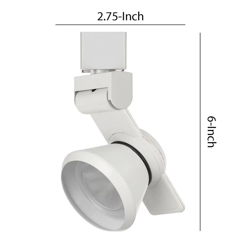 Flash Sale π― Benzara 12W Integrated LED Metal Track Fixture With Dimmer Feature In White π - Image 6