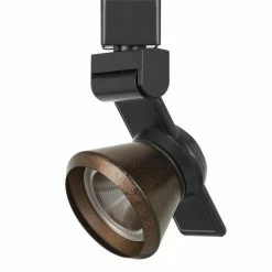 Best Sale 🎉 Benzara 12W Integrated LED Metal Track Fixture With Cone Head In Black And Bronze 🔥