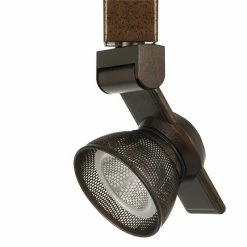 Outlet π₯ Benzara 12W Integrated LED Metal Track Fixture With Mesh Head In Bronze π