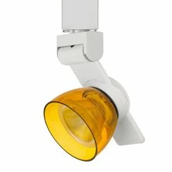Best Pirce ⌛ Benzara 12W Integrated LED Track Fixture With Polycarbonate Head In White And Yellow 🤩