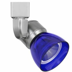 Deals 😀 Benzara Metal And Clear Polycarbonate LED Track Fixture In Blue And Silver 🎉