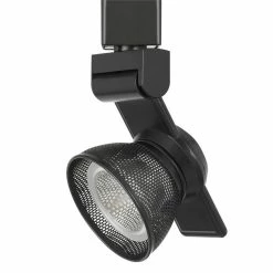 New 🛒 Benzara 12W Integrated LED Metal Track Fixture With Mesh Head In Dark Black 😍