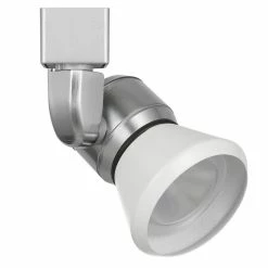 Best Sale 🎉 Benzara 10W Integrated LED Metal Track Fixture With Cone Head In Silver And White ⭐