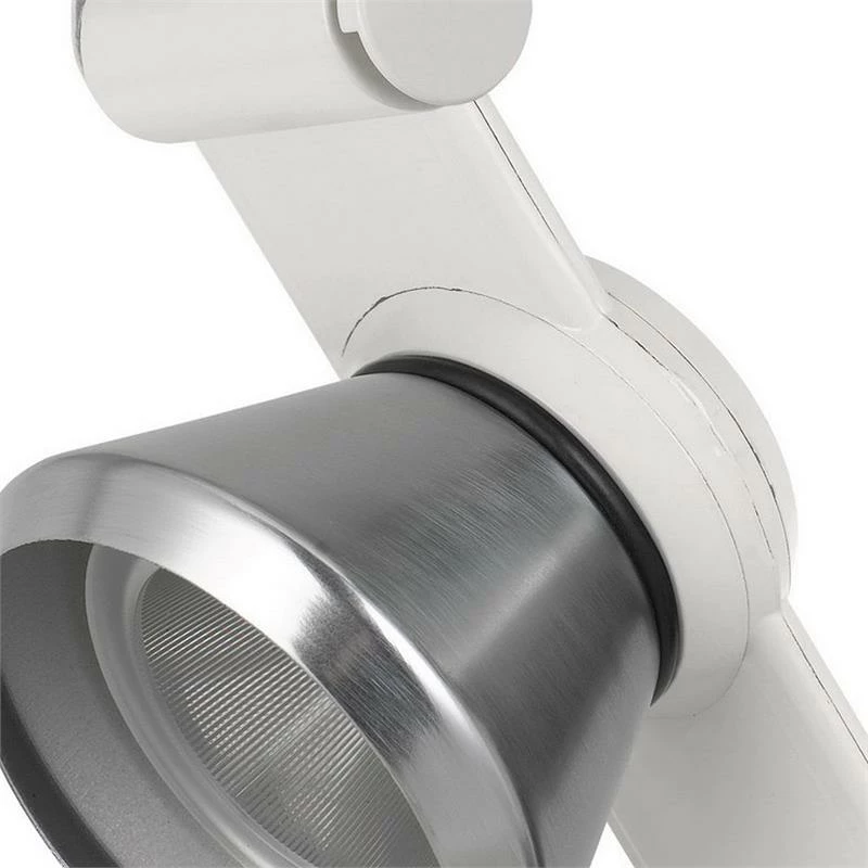 Best Sale π Benzara 12W Integrated LED Metal Track Fixture With Cone Head In White And Silver π - Image 4