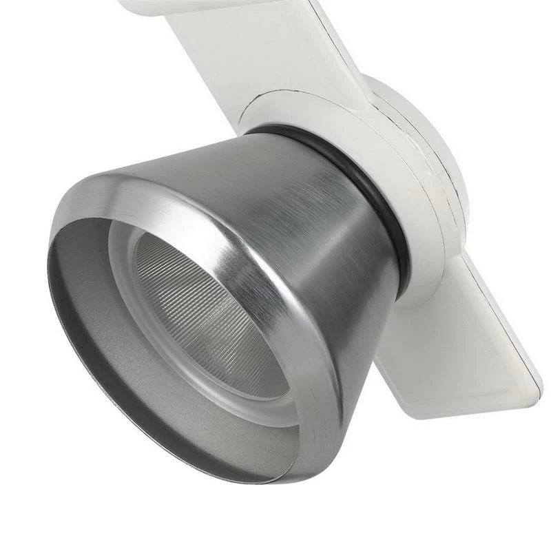 Best Sale π Benzara 12W Integrated LED Metal Track Fixture With Cone Head In White And Silver π - Image 5