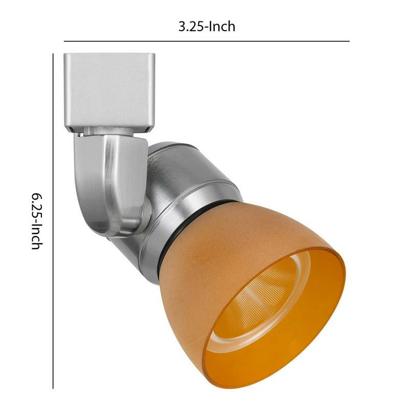 Best deal β€οΈ Benzara Metal And Frosted Polycarbonate LED Track Fixture In Silver And Yellow β¨ - Image 6