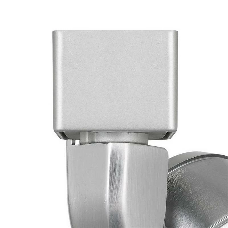 Deals βοΈ Benzara Metal Frame LED Track Fixture With Conical Shade In Silver 𧨠- Image 3