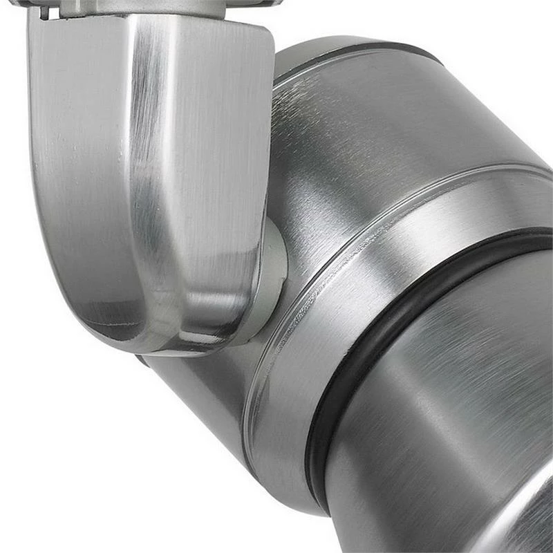 Deals βοΈ Benzara Metal Frame LED Track Fixture With Conical Shade In Silver 𧨠- Image 4