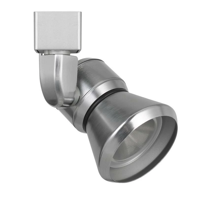 Deals βοΈ Benzara Metal Frame LED Track Fixture With Conical Shade In Silver 𧨠- Image 2