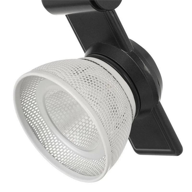 Cheap π Benzara 12W Integrated LED Metal Track Fixture With Mesh Head In Black And White βοΈ - Image 5