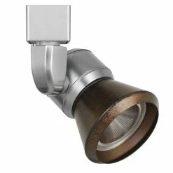 Cheapest 👏 Benzara 10W Integrated LED Metal Track Fixture With Cone Head In Silver And Bronze ⌛