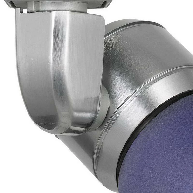 Promo π Benzara Metal And Frosted Polycarbonate LED Track Fixture In Blue And Silver π - Image 4