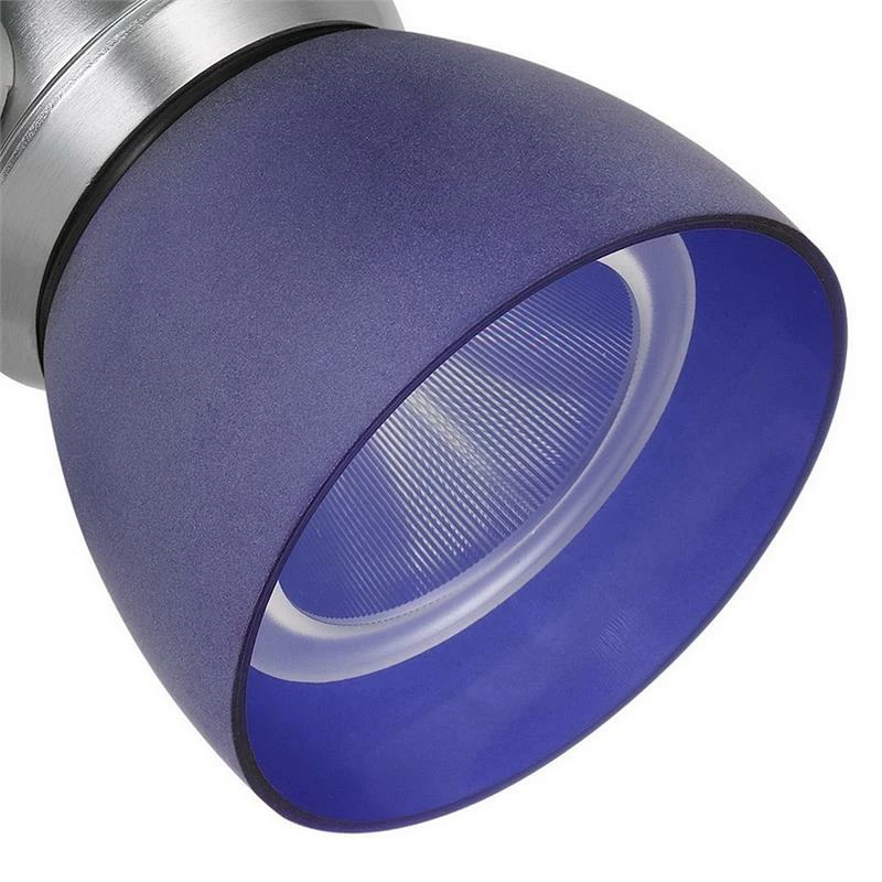 Promo π Benzara Metal And Frosted Polycarbonate LED Track Fixture In Blue And Silver π - Image 5