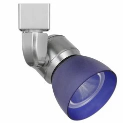 Promo 🎁 Benzara Metal And Frosted Polycarbonate LED Track Fixture In Blue And Silver 🎁