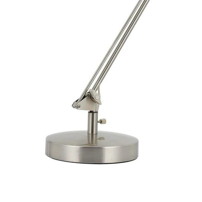 Flash Sale 𧨠Benzara 60W Metal Task Lamp With Adjustable Arms And Swivel Head With Set Of 2 In Silver π― - Image 5