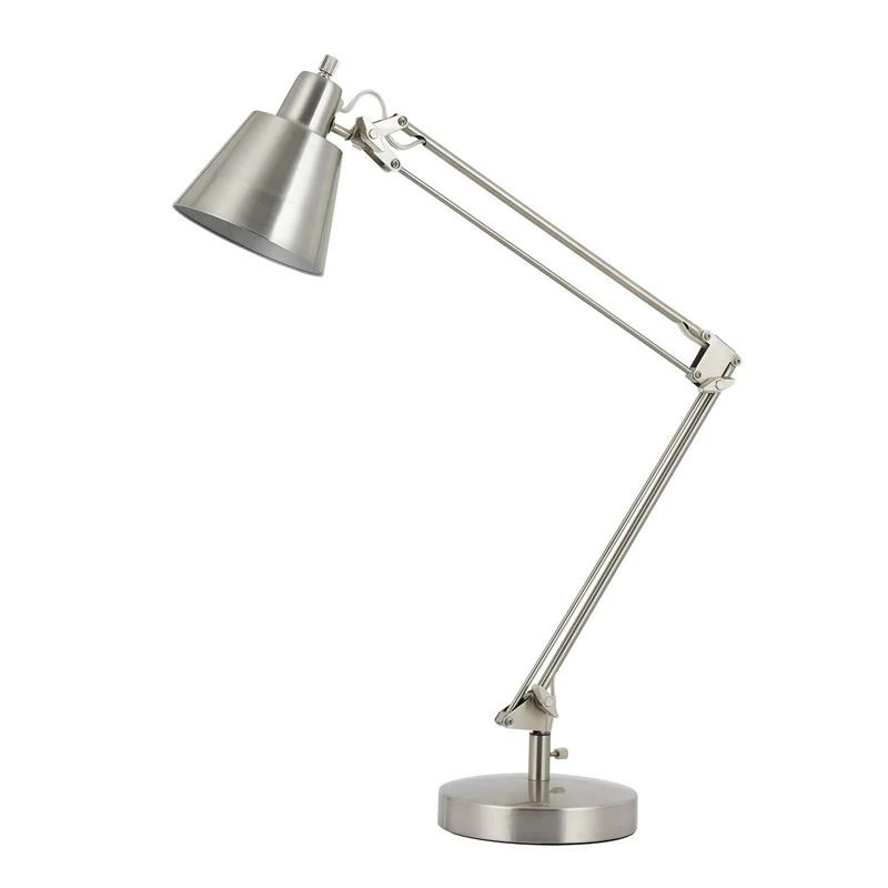 Flash Sale 𧨠Benzara 60W Metal Task Lamp With Adjustable Arms And Swivel Head With Set Of 2 In Silver π― - Image 2