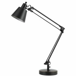 Cheap π€© Benzara 60W Metal Task Lamp With Adjustable Arms And Swivel Head With Set Of 2 In Black π