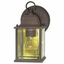 New 😉 Woodbridge Lighting Geneva 1-light Aluminum Outdoor Sconce In Powder Rust/Bronze ✨