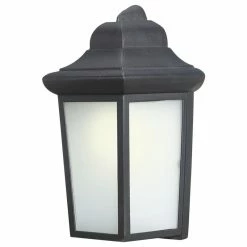 Budget ⭐ Woodbridge Lighting 1-light Aluminum Energy Saving Outdoor Sconce In Black ⌛