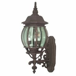 Best Pirce 🎉 Woodbridge Lighting Basic 3-light Aluminum Outdoor Sconce In Powder Rust/Bronze 🤩