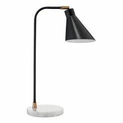 Budget 🎉 Jamie Young Co Chronicle Iron Metal/Marble Task Lamp In Black/Antique Brass 🤩